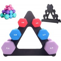 FFHH Dumbbell Rack Three-Layer Storage Rack Durable and wear-Resistant can accommodate Three Pairs of Dumbbells Saving Space Suitable for Home Fitness use - BYYND92I5