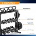 Marcy Combo Weights Storage Rack for Dumbbells Kettlebells and Weight Plates DBR-0117 - BM3MH4SNP