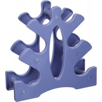 portzon Dumbbell Rack Hand Weight Set Tree Designed to Hold Neoprene Dumbbells One Pair Each 3lb 5lb 8lb Weights Not Included,Blue - B9YMGEFJJ