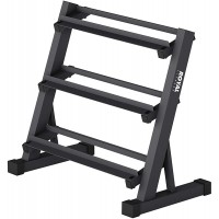 Royal Fitness 3 Tier Dumbbell Weight Rack Heavy Duty Home Gym Dumbbell Storage Stand Holder Black - B5T84NOI9
