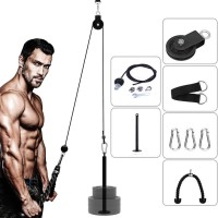 ANMKOT Pulley System Gym,LAT Pull Downs Arm Strength Training Weight Triceps Rope with Loading pin Pulley Cable Machine Attachment Pulley System for Bicep Curls Triceps Extensions - B71JQR6XE