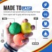 Hand Therapy Stress Ball 3 Pk Relieve Stress Strengthen Hands Fingers + Wrists 3 Firmness Levels -Yellow Orange Green Bonus Carry Bag Ebook Exercise Guide and E-coloring Book - B0MHQL0LV
