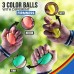 Hand Therapy Stress Ball 3 Pk Relieve Stress Strengthen Hands Fingers + Wrists 3 Firmness Levels -Yellow Orange Green Bonus Carry Bag Ebook Exercise Guide and E-coloring Book - B0MHQL0LV