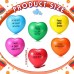 Motivational Stress Balls Heart Shaped Stress Relief Balls Multicolored Quotes Anxiety Relief Toys for Adults Inspiring Hand Exercise Therapy Balls for Fidget Tension Sensory Manage Supplies 6 Pack - BR7JV02FX