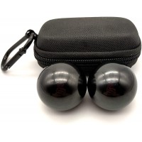 1.57inch Chrome Steel Black Baoding Balls for Hand Therapy Exercise and Stress Relief,2pcs - B2WRIJIJD