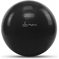 PHYLLEXI Exercise Ball 55-85cm Extra Thick Yoga Ball Chair-Pro Grade Anti-Burst Heavy Duty Stability Ball Supports 2200lbs Birthing Ball with Quick Pump for Office & Home & Gym - B0J3M4EOQ