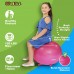 WALIKI Children's Chair Ball with Feet | Alternative Classroom Seating | Therapy Ball | 18 Pink - B9JKQSG2I