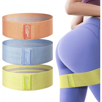 4EverShape Booty Bands Anti Slip Fabric Resistance Bands for Legs and Butt Workout Bands Exercise Bands Elastic Bands Glute Bands for Exercise Gym Weights & Squats - BZP19FXTS