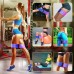 Allvodes Booty Bands Fabric Resistance Bands for Legs and Butt Non Slip Exercise Bands for Women Men Elastic Strength Squat Band Workout Beginner to Professional 3 Pack Set - B29RM788O