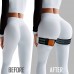 BFR Bands Blood Flow Restriction Bands 2-Inch Booty Bands for Women Glute Leg and Thigh Workout Occlusion Training Resistance Bands w Elastic Strap and Buckle Set of 2 - BFLEUBPQA