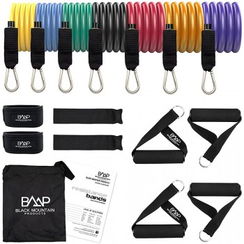 Black Mountain Products Ultimate Resistance Band Set with Starter Guide - BUOLRZXUG