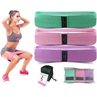Booty Bands ,Fabric Resistance Bands 3 Pack Set for Legs and Butt Exercise Fitness Bands for Women and Men Heavy Elastic Exercise Bands for Working Out Home Gym… - BX6HXDPED