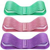 FOLAI Resistance Bands for Legs and Butt Exercise Bands Non Slip Elastic Booty Bands 3 Levels Workout Bands Women Sports Fitness Band for Squat Glute Hip Training - B696Y8VX3