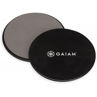 Gaiam Core Sliding Discs Dual Sided Workout Sliders for Carpet & Hardwood Floor Home Ab Pads Exercise Equipment Fitness Sliders for Women and Men - BOIT9RFFM
