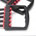 Mind Reader Elastic Adjustable 5-Spring Chest Expander Pull Stretcher Home Fitness Workout Black-Red - BN4INC13X