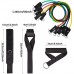 Resistance Bands Set 150Lbs Exercise Bands with Handles for Resistance Training Gym Home Workouts Physical Therapy Fitness Training Elastic Latex Workout Bands for Men and Women 11Pcs - B8H72H95O