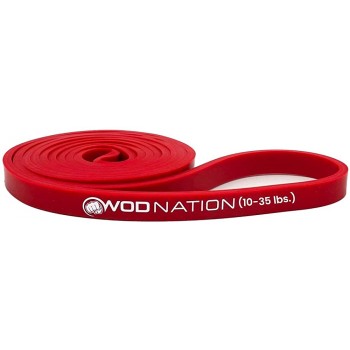 WOD Nation Pull Up Assistance Band Best for Pullup Assist Chin Ups Resistance Bands Exercise Stretch Mobility Work & Serious Fitness Good forCrossfit 41 inch Straps - BR99ICVHA