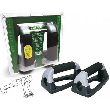 Green Hill Push Up Bar for Muscle Enhancement Push-Up Handles Unisex Adult Black Grey One Size - B8RB3EQJL
