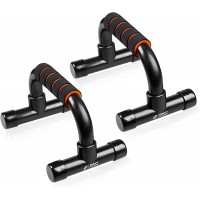 Push-Up Bars by Day 1 Fitness Set of 2 for Men and Women PVC with Extra Thick Foam Padded Grips Lightweight Ergonomic Push-Up Handles for Floor to Strengthen Arms Core Back Home Gym - BHLYPP0HC