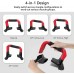 TFE Push Up Bars- Adjustable Push Up Stands for Home Gym Workouts Strength Training and More- Jump Rope Included - B4M37VQXH