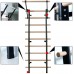 DHT Wood Stall Bar Swedish Ladder Suspension Trainer with 9 Strategic Rods for Home Gym School and Clinics - B7K7DKJY8