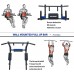 Pull Up Bar SOLIDEE Wall Mount Pullup Bar Dip Station Multi-Grip Chin Up Bar for Home Gym Strength Training Power Tower Set Supporting Up to 440 Lbs Weight - BEDPKS5VL
