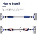 Pull Up Bar Strength Training Pull-Up Bar For Doorway Adjustable Length 72-93cm - B1ZTO8QTO