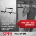 SPRI Pull Up Bar 12 Grip Position Premium Heavy Duty Steel Frame & Foam Covered Handles | Supports 300lbs | Pullup Bar Fits Most Door Ways Up to 32W Black - BCTW33OH6