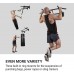unhg Wall Mounted Pull Up Bar Chin Up bar Multifunctional Dip Station for Indoor Home Gym Workout Power Tower Set Training Equipment Fitness Dip Stand Supports to 440 Lbs… - B3S1RCB91