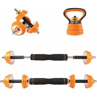 Fiama Fitness F-Pro Complete Weight Training Set – Dumbbell Kettlebells and Barbell for Home Gym and Everyday Exercise - B54J1FE13