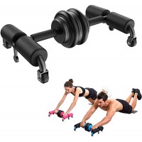 aoyi Ab Wheel Roller Kit with Knee Pad and Resistance Bands Push up Bar Sit up Assistant Exercise Equipment Multifunctional Abs Workout Equipment Home Gym Fitness Device for Men Women - B50UQU3MP