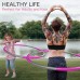 Bsobso Weighted Exercise Hoop Exercise Removable Multiple Assembly Design Professional Fitness Workout Hoops for Exercise Upgrade Version Exercise Weighted Hoops for Adults（Pink and Grey - B64VAVQJH