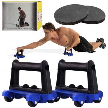 COREZONE Ab Roller for Abs Workout Fitness Ab Roller Wheel with Knee pad Set Wheel Exercise Equipment with Knee Mat for Home Gym Ab Workout Roller for Beginners Women Men Abdominal Exercise - BX6YNB5UX