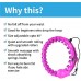 NA Smart Weighted Hula Hoop for Adults and Kids 24 knots Size Adjustable Hulu Hoops upto 40 inches No Fall Easy Spinning Hoolahoop Perfect Hulu Hoop for Beginners' weight loss fitness and workout - BIZT89U9H