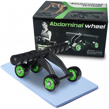 Oeytree AB Roller Wheel Abdominal Exercise Set Home Workout Equipment for Abdominal Core Strength Training Workout Fitness Equipment for Men Women - BORY0STYV