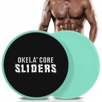 OKELA Exercise Core Sliders 2 Pack Sport Dual Sided Gliding Discs Use on All Surfaces,Abdominal Exercise Equipment,Home Fitness Equipment Perfect for Abdominal&Core Workouts - B65LSSFXY