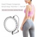 Ruier Smart Hula Hoop for Adults Weight Loss Weighted Hoola Hoops for Exercise 360°Massage and Abdomen Fitness Equipment 24 Sections Detachable Rotation（Gray） - BN9JEXRCY