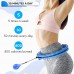 Smart Weighted Hula Hoops for Adults Weight Loss and Exercise 3 Lb Weight Hula Hoop for Adult and Kid Workout 2 in 1 Abdomen Adjustable Circular Massager with 24 Deta - BRCP1OVO1