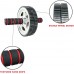 Sunny Health & Fitness Ab Roller Wheel for Abdominal Exercise Core Trainer Wheel Roller NO. 003 Black - B875M2CZG