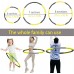 Thicken Foam Weighted Exercise Fitness Hoop 2-3 lb Weighted Hoop for Exercise,Weight Loss Hoop for Adult Fitness Hoop for Adult ,Exercise Hoop for Women,8 Detachable Section Workout HoopYellow - BT9R028W0