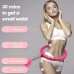 VINMEN Smart Weighted Fit Hoop Plus Size for Adults Weight Loss 2 in 1 Waist Fitness Exercise Weight Loss Hula Hoop 24 Links Detachable & Size Adjustable with Ball Auto Rotate 360 Degree for Women - BMNWDJKRJ