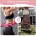 VINMEN Smart Weighted Fit Hoop Plus Size for Adults Weight Loss 2 in 1 Waist Fitness Exercise Weight Loss Hula Hoop 24 Links Detachable & Size Adjustable with Ball Auto Rotate 360 Degree for Women - BMNWDJKRJ