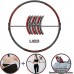Weighted Exercise Hoops for Adults with Jump Ropes and Tape Measure Adujustable Weighted 1.2-5Kg 2.65-11Lbs Detachable Stainless Steel Core with Comfortable Foam Surface to Brings Perfect Figure - B6NQ8M196