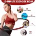 Weighted Exercise Hoops for Adults with Jump Ropes and Tape Measure Adujustable Weighted 1.2-5Kg 2.65-11Lbs Detachable Stainless Steel Core with Comfortable Foam Surface to Brings Perfect Figure - B6NQ8M196