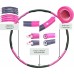 Weighted Weight Loss Hoola Hoop for Adults Exercise Jump Rope and Fat Caliper for Tracking Shrinking Abdomens; Infinity Hoop; Fitness Halo Hoop Kit; Weight Loss kit; 2lb. Pink Hula - BWNYLJAGT