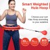 ZANOTY Weighted Smart Hula Hoop Hula Hoops for Adults Weight Loss 24 Detachable Knots Massage Home Exercise Hoola Hoop 360° Smooth Rotation with Counter Perfect for Adults and Children - B4CW71A56