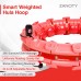 ZANOTY Weighted Smart Hula Hoop Hula Hoops for Adults Weight Loss 24 Detachable Knots Massage Home Exercise Hoola Hoop 360° Smooth Rotation with Counter Perfect for Adults and Children - B4CW71A56