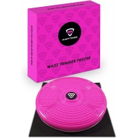 MANYTONEZ Waist Ab Trimmer Twist Board Machine Large 14 inch Abdominal Exercise Equipment Disc with Workout Floor Mat for Slimming Waist and Strengthening Abs Core at Home - BDSJK0LK4