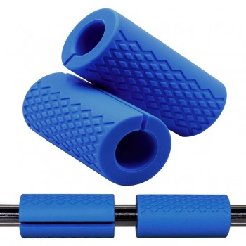 Gym Weight Bar Grips fit Standard Barbell Dumbell Handles Bicep Pull Up Bar Rope Grips Grip Bar Body Arm Forearm Builder Strength for Weight Lifting Fitness Training - BP5TYDBTR