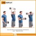 Nisorpa Dumbbell Olympic Super Curl Bar Barbell Solid Chrome Tricep Bar Curl Bending Bar with Barbell Spring Clip Hammer Curl Weight Bar for Home Gym Fitness Weightlifting Strength Training - BRDI24DAC
